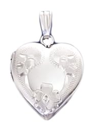 Sterling Silver 2 Photo Heart Locket