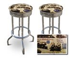 2 Union Pacific Train Themed Specialty / Custom Barstools Set