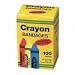 Bandages, Crayon Strips, Adhesive, 100/BX