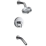 Kohler Stillness Rite-Temp Pressure-Balancing Bath and Shower Faucet Trim - Polished Chrome