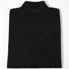 Spun Silk Short Sleeve Mock