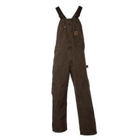 Carhartt Mens Sandstone Bib Overall - Unlined by Carhartt