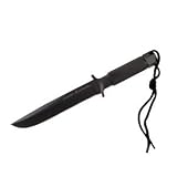 Schrade Fixed Blade Knives Special Forces Gray Handle & Blade Nylon Sheath ComboEdge Carbon Steel New