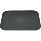 from Sussex Supplies Anti-Slip Plastic Rectangular Service Tray Black - 356x458mm 14x18 - high quality and non-slip