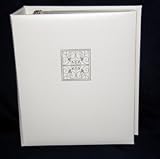 Large White Lattice Greeting Card Keeper Album