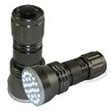 'GIANT Light - Small Package' Flashlight - 28 LED! Gunmetal Silver