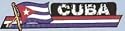 3" x 12" Cuba Bumper Sticker