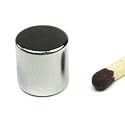 Scheibenmagnet Ø 10 x 10 mm N48 Nickel - hält 4,5 kg