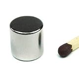 Scheibenmagnet Ø 10 x 10 mm N48 Nickel - hält 6,5 kg