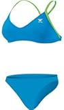 TYR Women's Microback Workout Bikini - 2009 - Blue/Green - XL