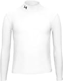 Under Armour 2512 Youth Cold Gear Long Sleeve Mock - White