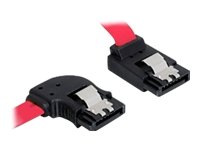 DELOCK Kabel SATA  30cm rot  li/ob Metall Preisvergleich