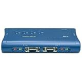 TRENDnet 4-Port USB KVM Switch Kit w/Audio (Includes 4x KVM Cables)