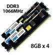 32.0GB Mac Pro Early 2009 Memory Matched Set (8GB x 4) PC-8500 1066MHz DDR3 ECC SDRAM Modules