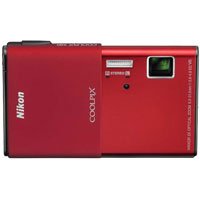 Nikon Coolpix S80 14.1 MP Digital Camera with 3.5-Inch OLED Touchscreen and 5x Wide-Angle Zoom Nikkor ED Lens (Red)