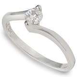 4.0mm Round Moissanite Bypass Solitaire