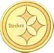 14K Gold NFL Pittsburgh Steelers Logo Tie Tac