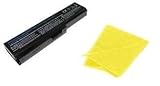 Laptop Replacement Battery for select Toshiba Equium, Satellite, Satellite Pro, Portege Laptop / Notebook / Compatible with 3634, PA3634U-1BAS, PA3635U-1BAM, PA3635U-1BRM, PA3638U-1BAP, PA3636U-1BRL, PABAS117, PABAS118, Satellite L300 Series, Satellite M300 series, Satellite Pro M300 series, Portege M800 Series, Equium U400 Series, Satellite U400 Series, Satellite Pro U400 Series, Satellite U405 Series ( 6 Cells, 4400 Mah ) - Includes Soft Nonporous Microfiber Cleaning Cloth
