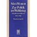 Max Weber Gesamtausgabe. Studienausgabe: Zur Politik im Weltkrieg. Schriften und Reden 1914 - 1918: Abt. I/15