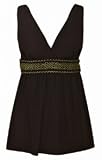 Longitude In Stitches Empire Swimdress Swimsuit - Plus Size Swimwear Plus Size Swimsuits