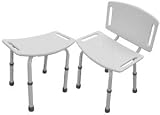 Bariatric Shower Bench™ Bathroom Safety Bariatric Shower Bench with back