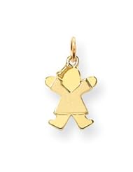 Genuine IceCarats Designer Jewelry Gift 14K Mini Girl Charm