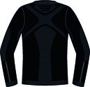 ADIDAS Tech Fit Seamless Compression Warm Long Sleeve Tee , M, BLACK