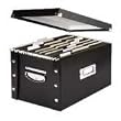 Snap-N-Store Snap Together File Box, Letter/Legal Size, Glossy Black (SNS01536)