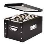 Snap-N-Store Snap Together File Box, Letter/Legal Size, 9.75 Height x 12.75 Depth x 15 Width Inches, Glossy Black (SNS01536)