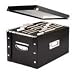 Snap-N-Store Snap Together File Box, Letter/Legal Size, 9.75 Height x 12.75 Depth x 15 Width Inches, Glossy Black (SNS01536)