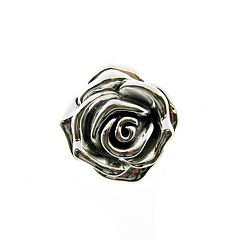 Sterling Silver Rose Flower Brooch/Pendant