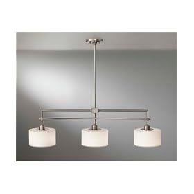 Murray Feiss Sunset Drive F2402 3BS Linear (12H x 8W) Pool Table 3-LT 300w Pendant in... by Murray Feiss