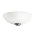 Read Kichler Lighting 380108MCH Palla Bowl Light Fixture with White Etched Glass Shade, Midnight Chrome Details Kichler Lighting 380108MCH Palla Bowl Light Fixture with White Etched Glass Shade, Midnight Chrome