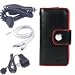 Microsoft Zune Wallet Case for Zune 4gb 8gb + Car Charger + Travel Charger + Audio Video Cable for Microsoft Zune 4gb 8gb