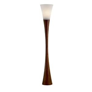 Adesso Espresso Floor Lamp, Walnut by Adesso