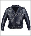 Tall Motorcycle Jackets - Mens Tall Classic Leather Motorcycle Jacket MJ400 Tall