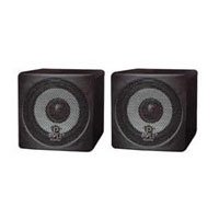 Pyle Home PCB3BK 3-Inch 100-Watt Mini Cube Bookshelf Speakers - Pair (Black)
