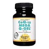 Maxi-Sorb CoQ10 Mega Q-Gel 100 mg - 90 Softgels., (Country Life)