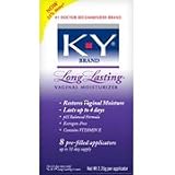 K-Y Long Lasting - Vaginal Moisturizer, 8 pre filled applicators