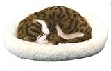 Pet Nap Sleeping Cat - Breathing Plush Brown Striped Cat Kitten