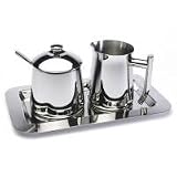 Frieling Creamer & Sugar Bowl with Tray
