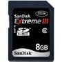 SanDisk SDSDRX3-8192-A21 8GB Extreme III SDHC Card (Black)