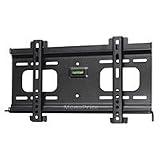 Ultra-Slim Low Profile Wall Mount Bracket for LCD Plasma (Max 165Lbs, 23~37inch) - BLACK (No Logo)