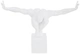 Kare 30795 Deko Objekt Athlet Small 0.29 x 0.43 x 0.15 m Fiberglas, Fu&szlig;: Fiberglas, wei&szlig;