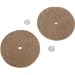 Koblenz Genuine Tan Cleaning and Polishing Pads Pack of Two Pads and Two Retainers
