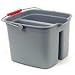 Baby : RUBBERMAID COMMERCIAL 2617 00 GRAY DOUBLE PAIL GRAY (Pack of 6)