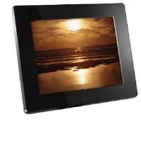 Aluratek ADMPF108F 8-inch Hi-Res Digital Photo Frame With 512MB Built in Memory (Black)