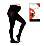 Preggers Maternity Footed Tights by Therafirm - Black - Medium