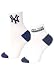New York Yankees Ladies Short Crew Roll Down Socks
