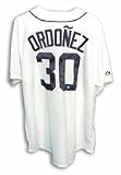 Magglio Ordonez Autographed Detroit Tigers White Majestic Baseball Jersey